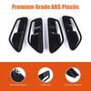 Glossy Black Inner Door Handle Bowl Trim Cover For Hyundai Santa Cruz +
