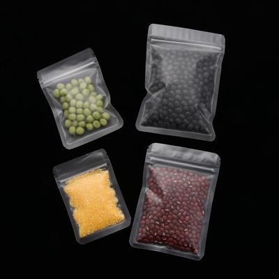 20 Pcs Pack Matte Transparent Self Seal Storage Reclosable Pouches Packaging Bag Zipper