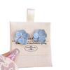 Sweet Design Spring Summer Blue Enamel Flower Earrings For Women Light Luxury High End Party Gifts Jewelry