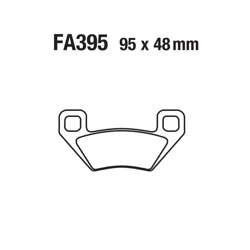 USERX Motorcycle Disc Brake Pads For FA395 ARCTIC CAT MF XTZ WILDcat 250 300 350 400 425 450 500 550 650 700 1000 kymco mxu450