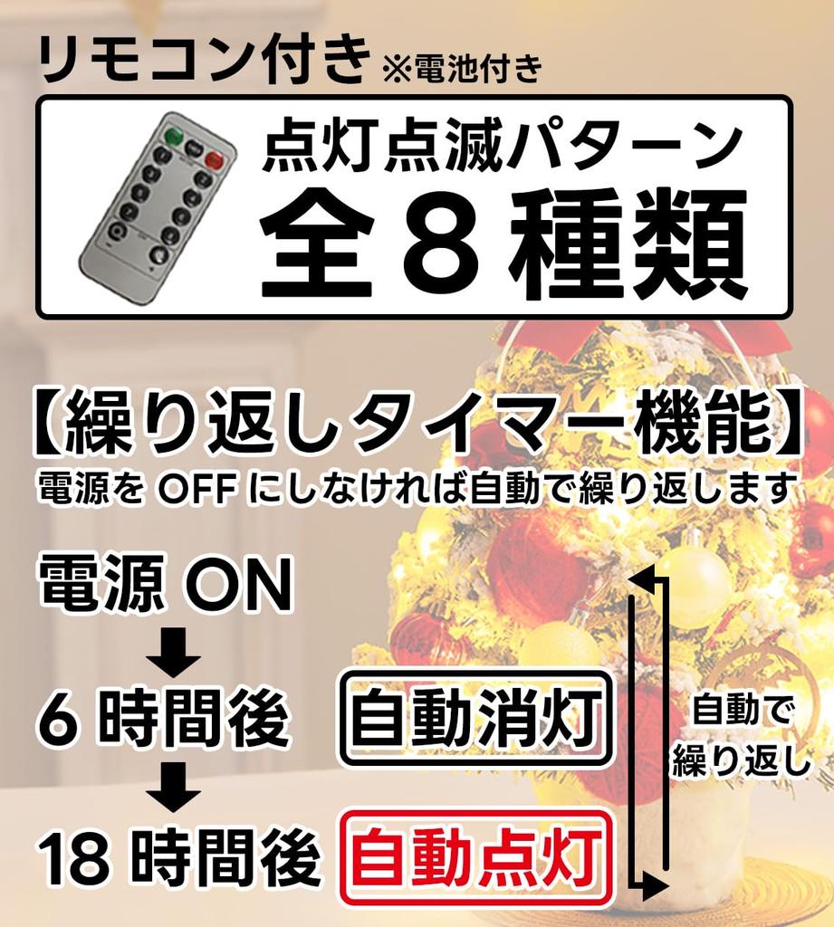 DINETTE Mini Tabletop Christmas Tree with LED Lights, Timer Function, Remote Control, Glowing Ornament, Indoor Decoration (Body Only, 35cm)