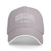 CHICAGO ILLINOIS BASEBALLKAPPE SCHWARZ MIT WEISSEN BORDÜREN KLASSISCHER STIL VERSTELLBAR FÜR Unisex UND Frauen