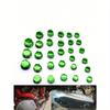 30pcs/Pack Motorcycle Screw Cover Motorcycle Body Plastic Decoration Kit Nut Shaped Cover Motorcycle Modification Accessories Screw Cover
