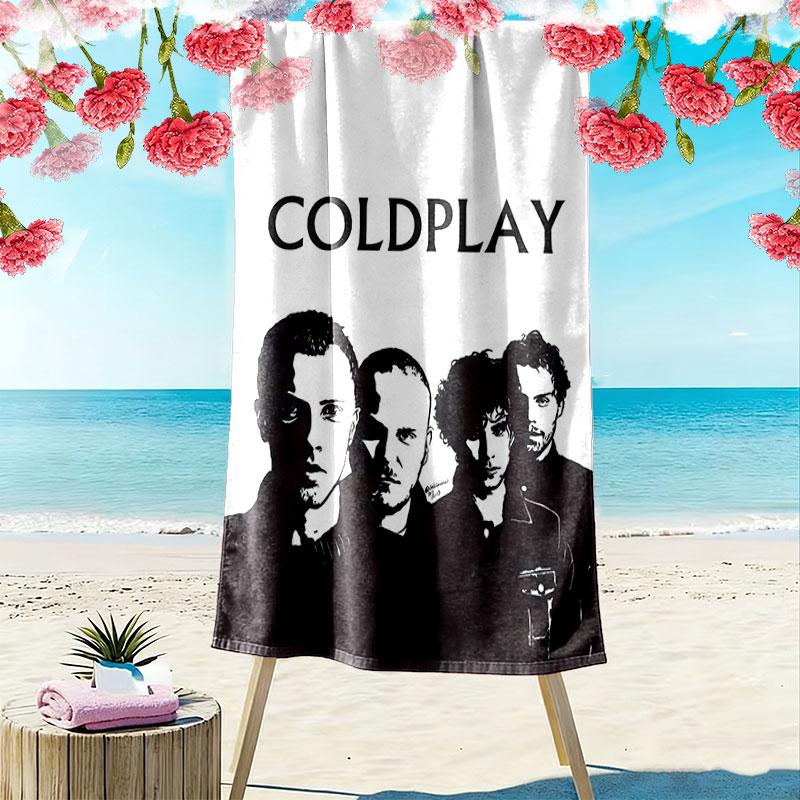 Coldplay Beach Towel, Large Soft Quick Dry Towel for Beach Camping Swimming