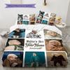 Biancheria da letto con motivo personalizzato nome Billie Eilish, Set piumone Copripiumone Federa Regalo di Compleanno per la Casa(1 * copripiumino + 2 * federa, senza nucleo)