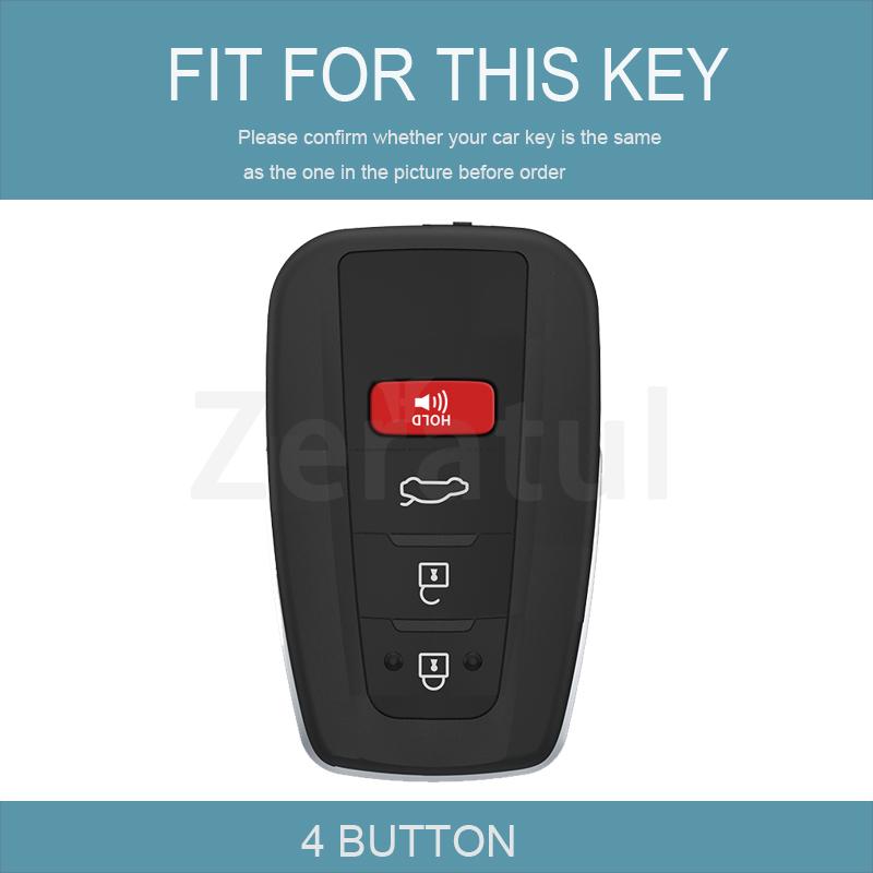 Auto Keyless Protector Keychain For Toyota Chr Rav4 Prado Prius Camry Corolla C-Hr Auto Tpu Car Key Cover Case Accessories