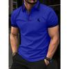 Summer Men's Short-Sleeved Polo 3D Print Shirt - Breathable Lightweight Casual Simple and Versatile Men's Clothing