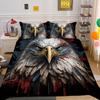 3D Eagle Printing Duvet Covers Children Teens Home Bedclothes Single Twin Bedroom Decor Polyester Bedspreads