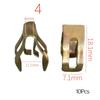 10 Pezzi Fermo Rivetto Fastener a U Universale per Console Centrale Cruscotto Auto Clip Metalliche per Pannelli Trim Auto