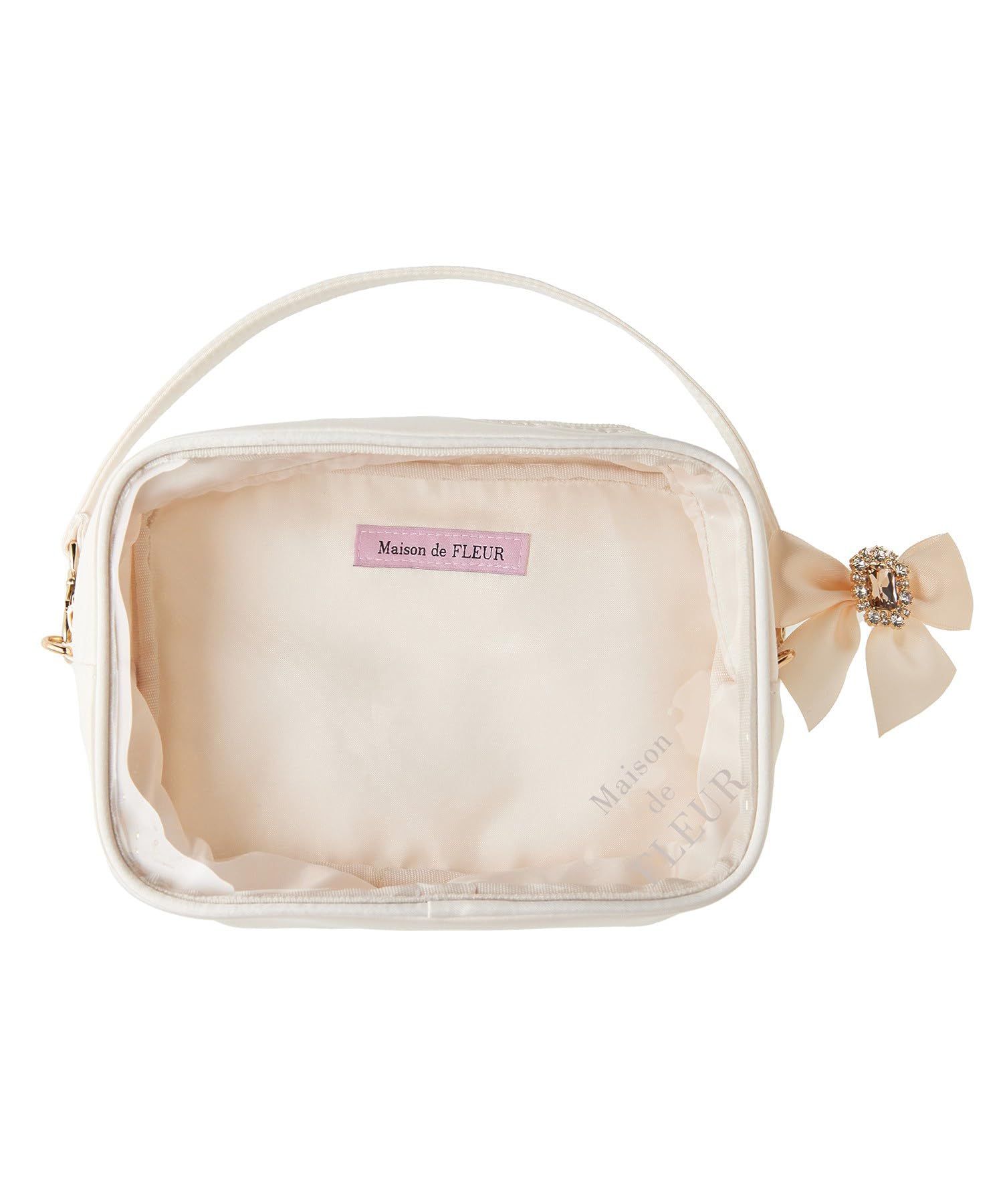 

de EC Limited Clear Pouch M Ivory [Maison Fleur] Pouch/Drawstring Women s слоновая кость