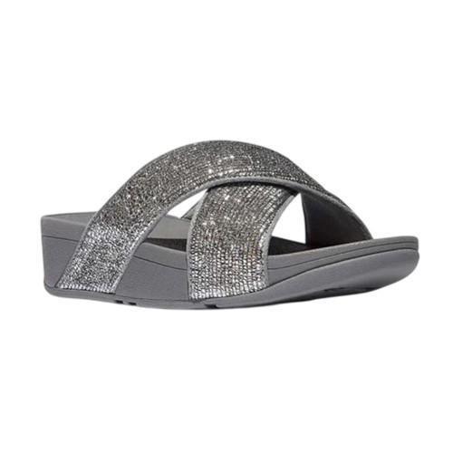 FitFlop Damen Zehentrenner mit Glitzer und überkreuzten Riemen