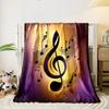 Musical Treble Clef Design Print Blanket Soft and Cozy Perfect for the Living Room Bed Sofa or a Nap,gift