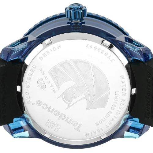Tendence DC Batman Collection Flash Batman Collaboration Watch, Blue Dial, Nylon, Mineral Glass, Quartz Movement, 51mm, Men's, Black, TY532017