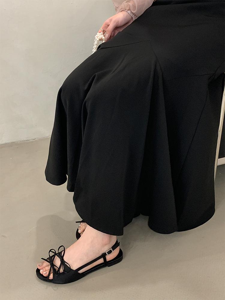 Niche French Flat Bow Sandals: 2025 Summer Fairy Shoes with Round Toe