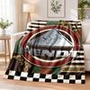 Fendt Printed Flannel Blanket Warm Comfort Bed Throw For Indoor Home Decoration