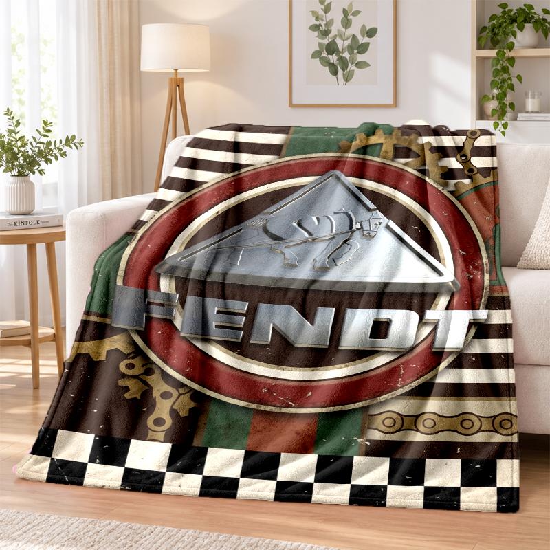 Fendt Printed Flannel Blanket Warm Comfort Bed Throw For Indoor Home Decoration