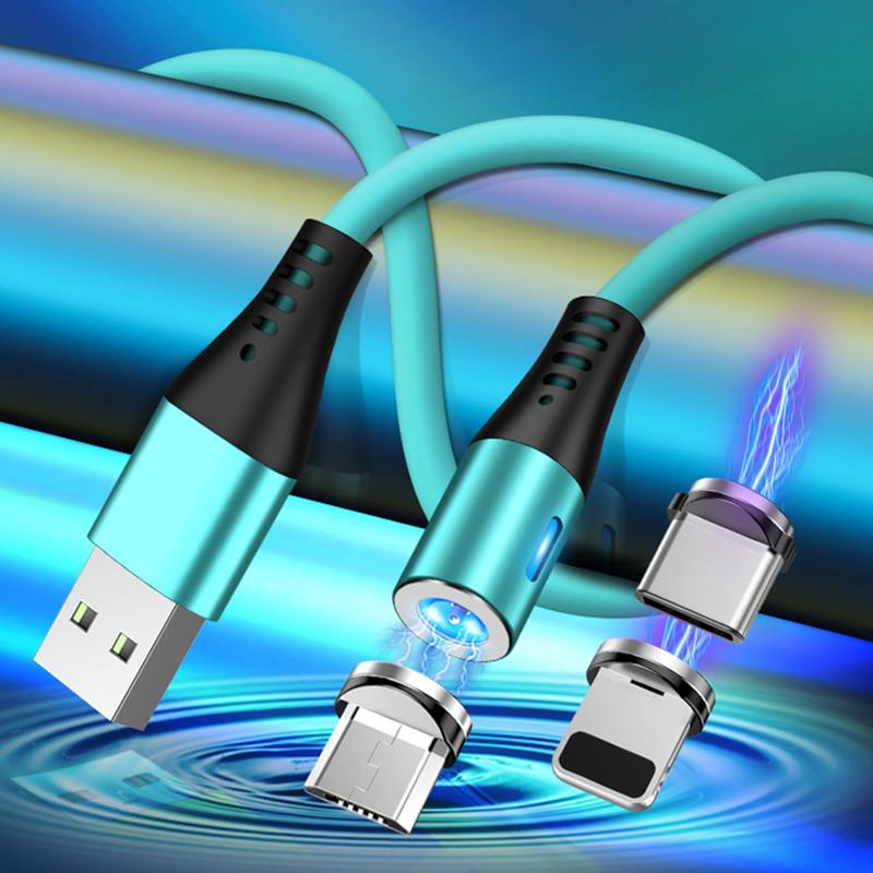 Buy 1M Liquid USB Cable Micro USB Type C Charger Cable 8 Pin