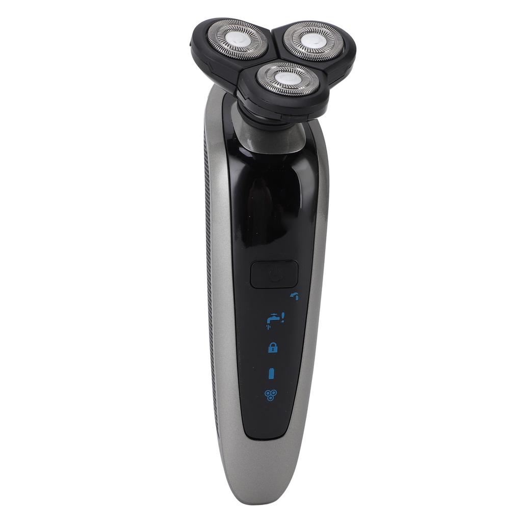 Electric Beard Trimmer for Men 4D Floating Head Cordless IPX6 Waterproof USB Rechargeable Rotary