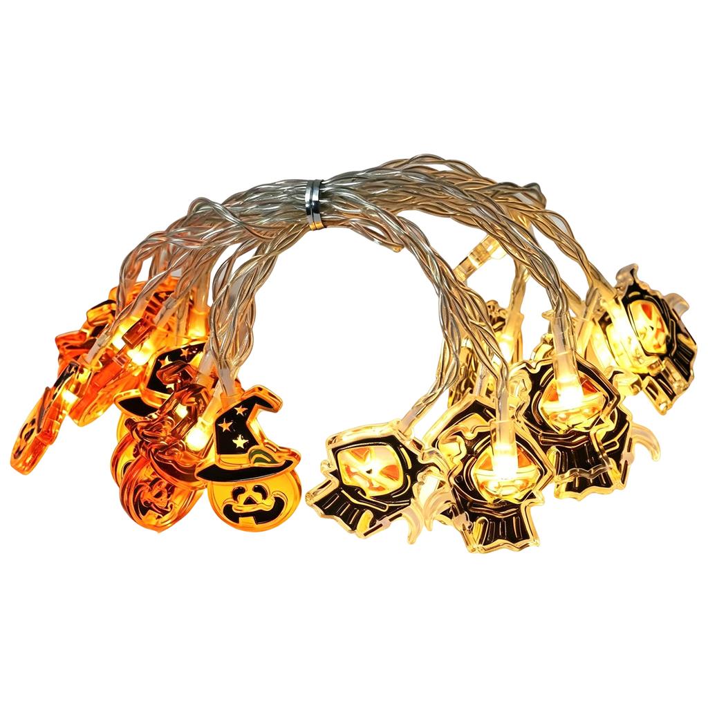 Halloween String Lights with LED Pumpkin and Lights for Outdoor Holiday Decoration