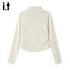 izzue it Women's Letter Print Long Sleeve Polo T-Shirt