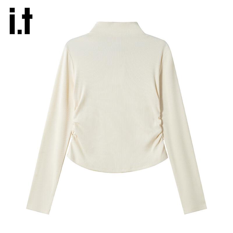 izzue it Women's Letter Print Long Sleeve Polo T-Shirt