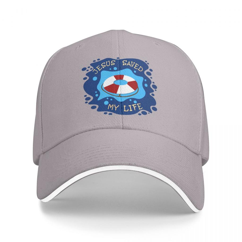Jesus Saved My Life Baseball Cap hiking hat Beach Bag Fishing cap Big Size Hat Womens Visor Mens