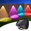 3 Colors RGBW Outdoor Wall Light Multicolor Solar Fence Lights New LED Solar Wall Light  Porch