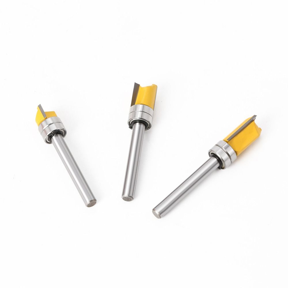 Straight Tooth 6mm Shank Woodworking Tool Milling Cutter Router Bits Slotting Cutter Drill Bit