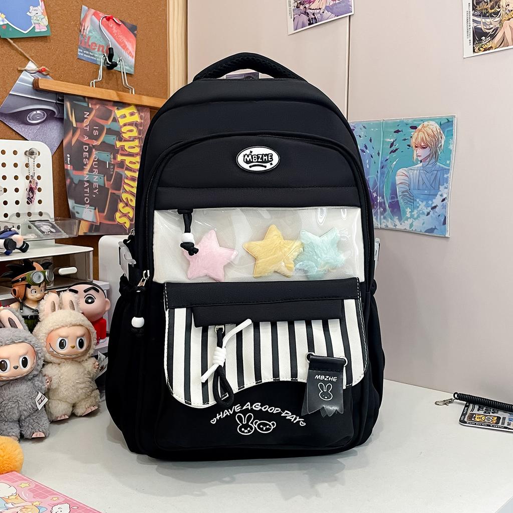 Junior high school student schoolbag girl Korean version cute campus high school student backpack versatile large capacity student class backpack