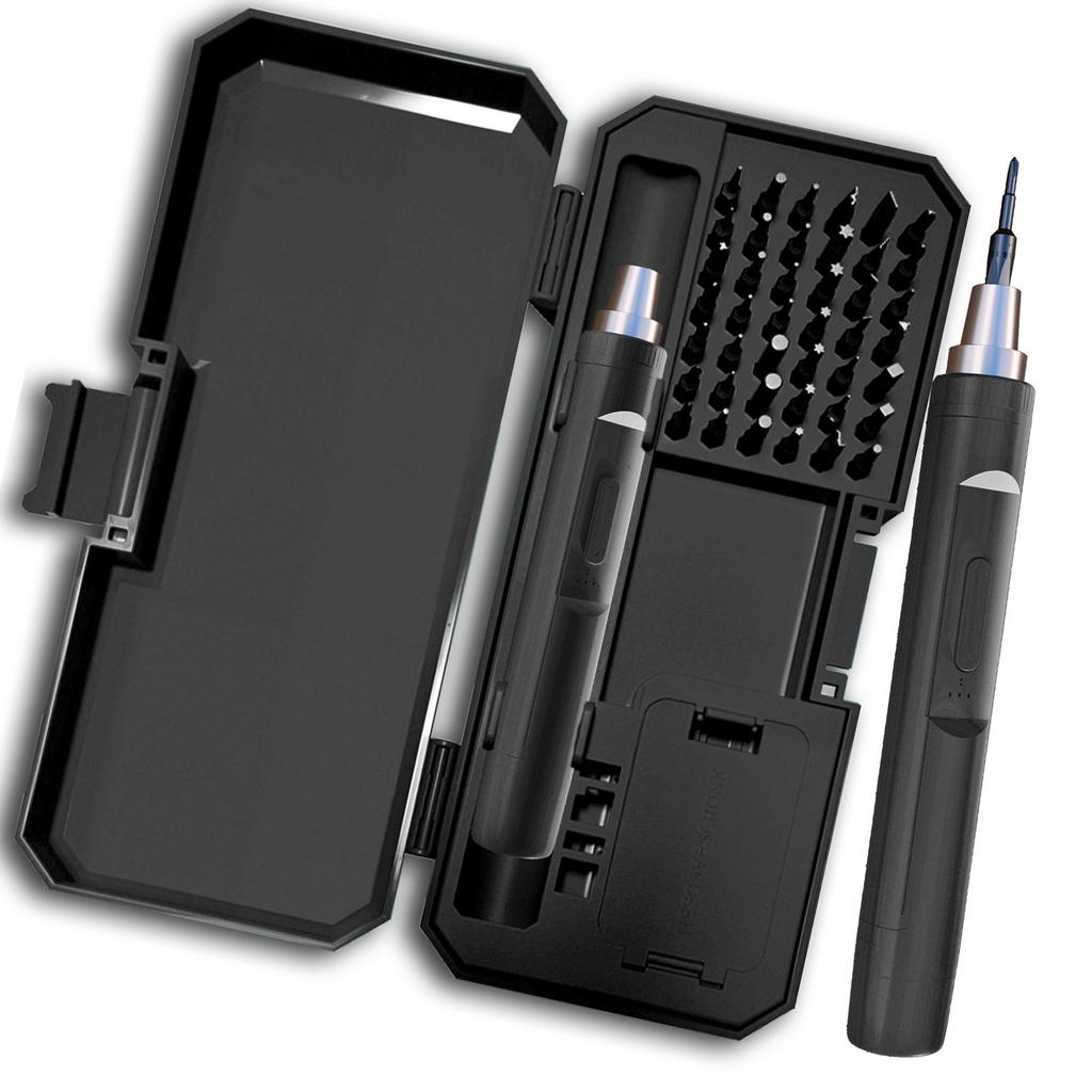 Compactly Reversible Electric Screwdriver Kit 42Pieces/set Magnetic Bits for Efficient Home Office and Outdoor Repairs