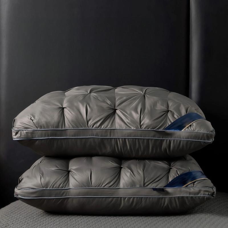 1pcs 48x74cm Spiral Patterned Star Rated Hotel Home Pillow - Soft Ventilate Support Bed Pillows Suitable for Single Bed Pillows In Dormitories