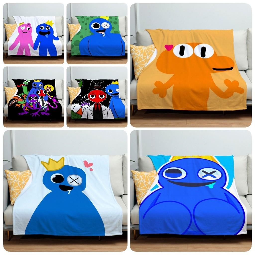 Gemütliche Cartoon Rainbow Friends Fleece-Kuscheldecke Für Kinder Weiches Plüschmaterial