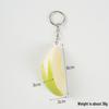 Yongye Xinghe Rabbit Apple PVC Simulated Peeled Apple Slice Keyring Pendant.