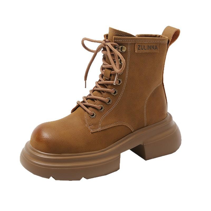 Martin boots women's 2025 spring and autumn new outdoor western Sichuan travel short boots popular British style thick-bottomed fried street