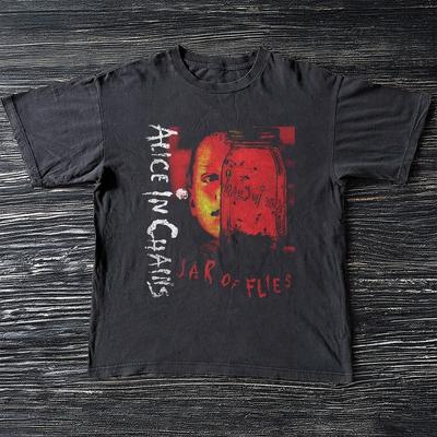 Alice in Chains Jar of Flies Album Schwarzes Baumwoll-T-Shirt Unisex T-Shirt