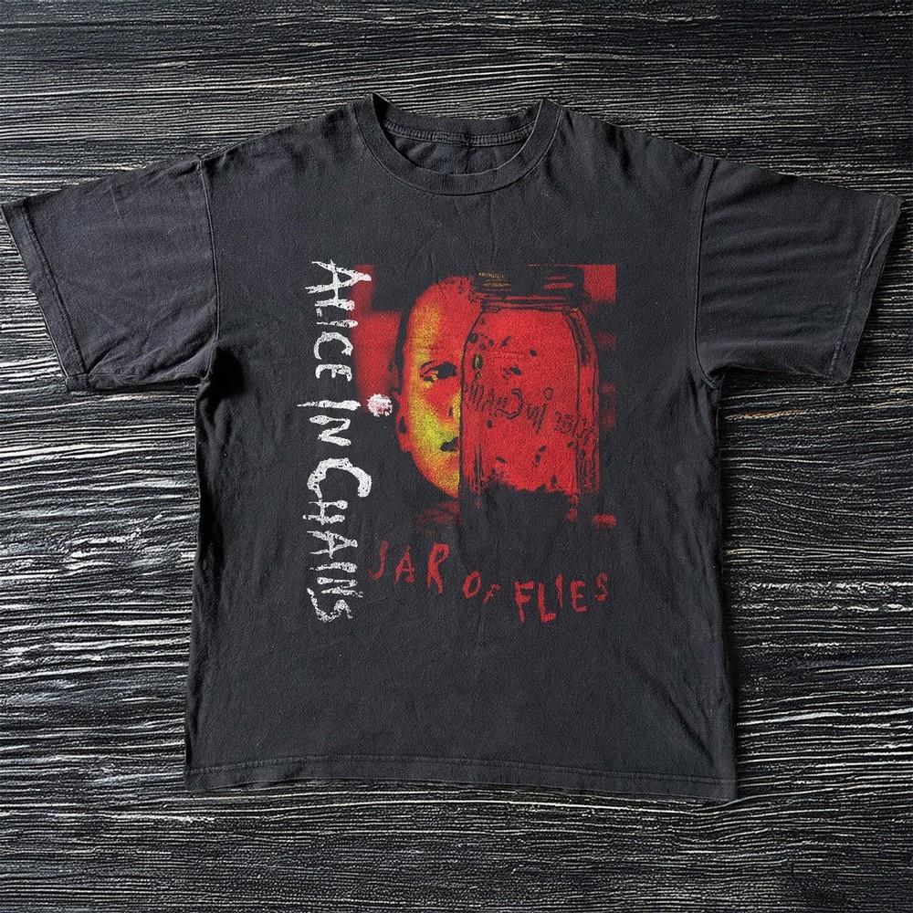 Alice in Chains Jar of Flies Album Black Cotton Tshirt Unisex T-Shirt S