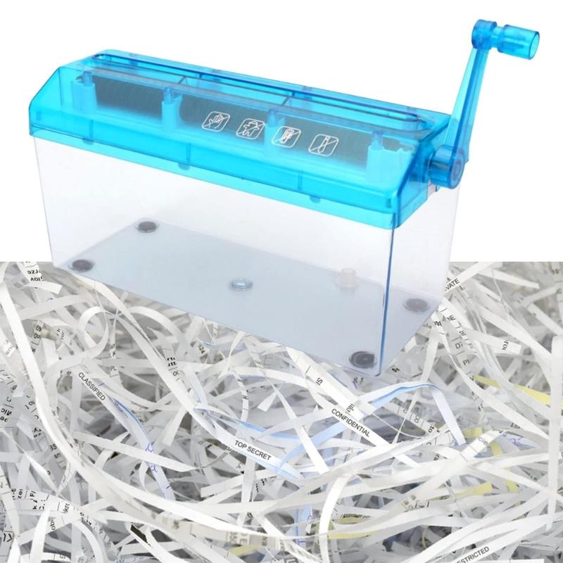 Mini Hand Shredder Portable Hand Shredder Paper Shredder Manual Paper Shredder Mini Paper Cutting Machine Office