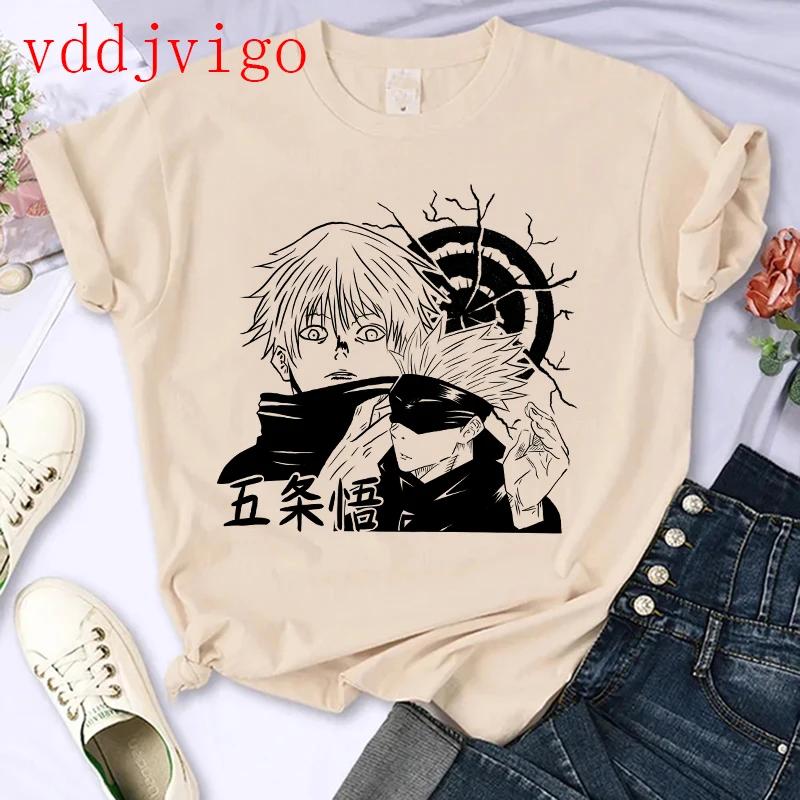 Streetwear Tshirt Japanese Anime Tshirt Jujutsu Kaisen Gojo Satoru Yuji Itadori Unisexga T Shirt Top Tees Clothes Y2k 90s
