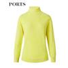 PORTS Women's Striped High-Neck Slim Knit Pullover