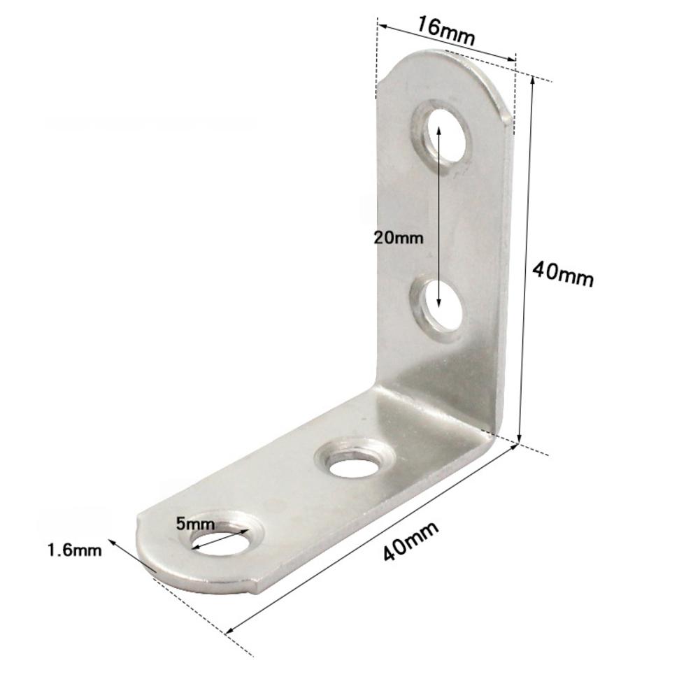Senkbohrungen Design L-förmige Winkel Edelstahl Ecken