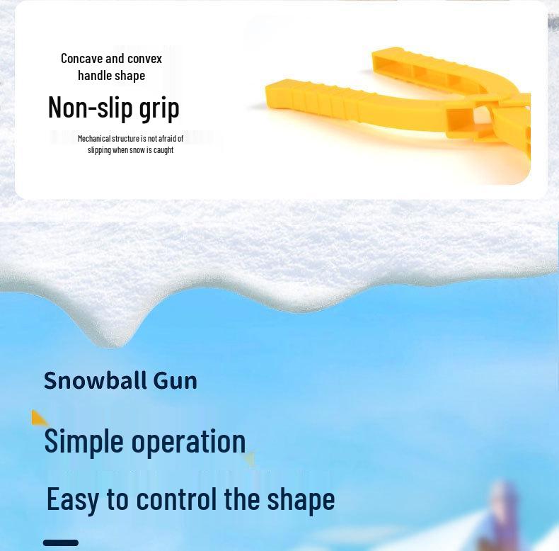 Snowball Launcher: Winter Snow Play Tool and Pellet Gun for Snowball Fights