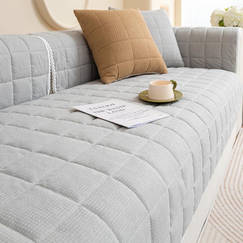 Velvet Living Room Sofa Cushion Four Seasons Universal Non-slip Dust Backrest Cushion Home Decoration Towel