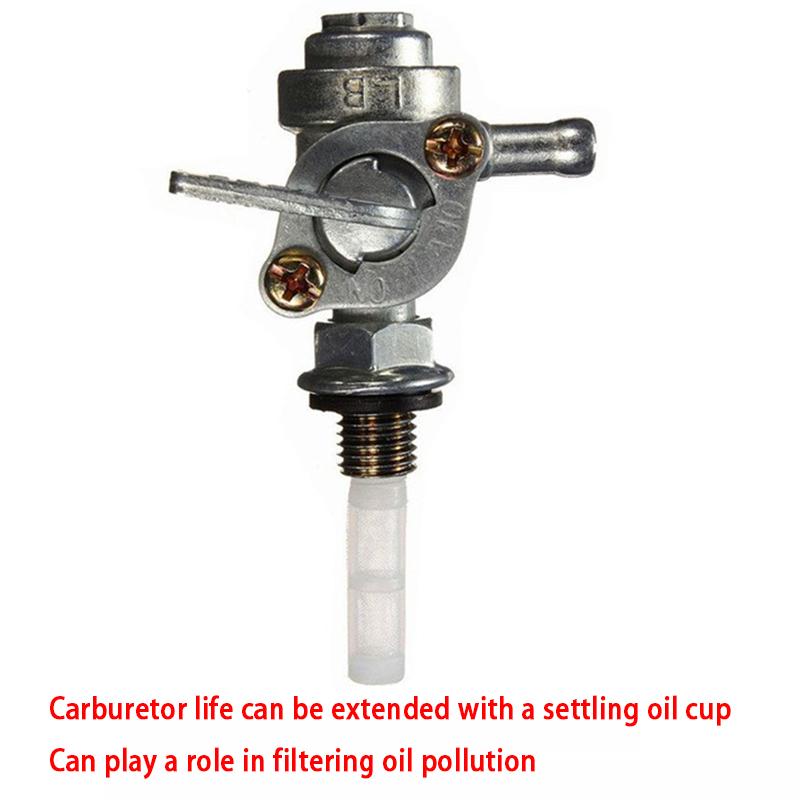 ON/OFF Universal Fuel Shut Off Valve Tap Replacement For Generator Gas Engine Tank Switch Fit 1/4" Hose Tap Fuel System 2