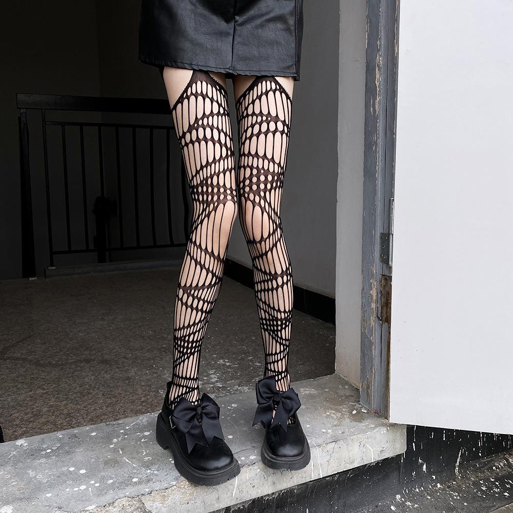 Fashion Sexy Women Pantyhose Tights Sexy Mesh Fishnet Pantyhose Nylon Irregularity Leggings Stocking Female Conjoined Socks