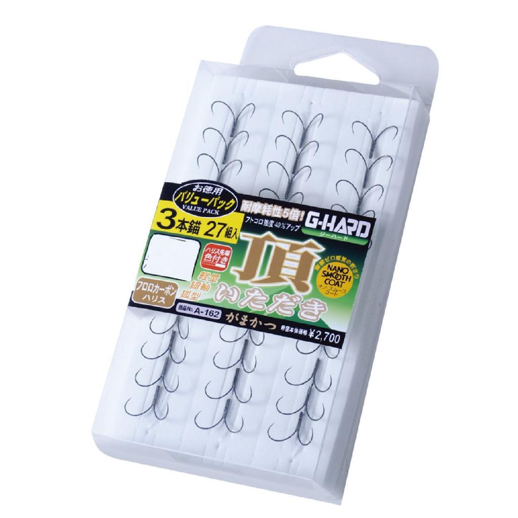 Gamakatsu Triple Hook Value Pack G Hard 3 Line 27 60058 Itadaki, Anchors, 7.5mm / 1.2mm Line, Sets,