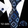 Plaid Men's Tie, Pocket Square & Cufflinks Set (3-Piece) 2025