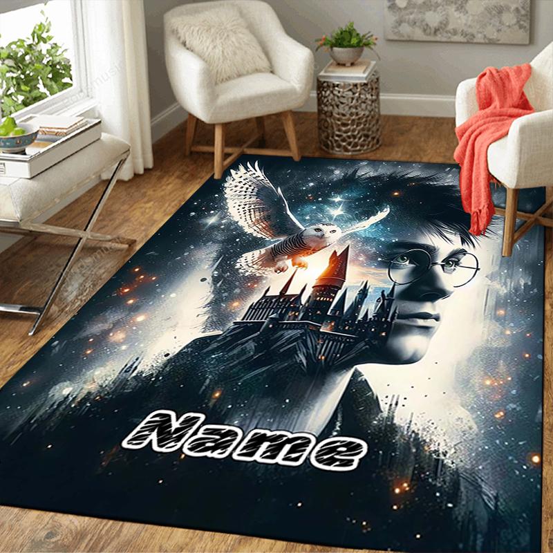Custom 1Pc Magic Night Owl Castle Rug Office Carpet Indoor Outdoor Entrance Doormat Nonslip Soft And Comfortable Living Room D2915108