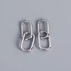 New Earrings Classic Japanese and Korean Style Square Buckle Earrings Simple Personality Wild Earrings