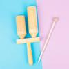 M MBAT Toddlers Music Toys Wooden Environmental Double-Tone Tube Maracas Percussion Musical Instrument Children Gift With Stick