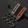 Leather Car Key Ring Keychain for Toyota Rav4 Prado Corolla CHR Avalon Highlander Tacoma Hilux Previa Avensis Camry Land Cruiser